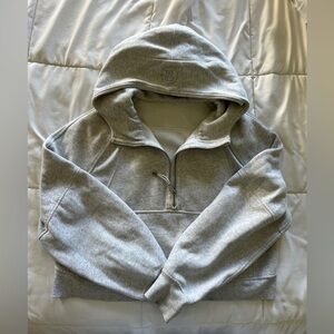 Grey Lululemon Scuba Quarter Zip Jacket